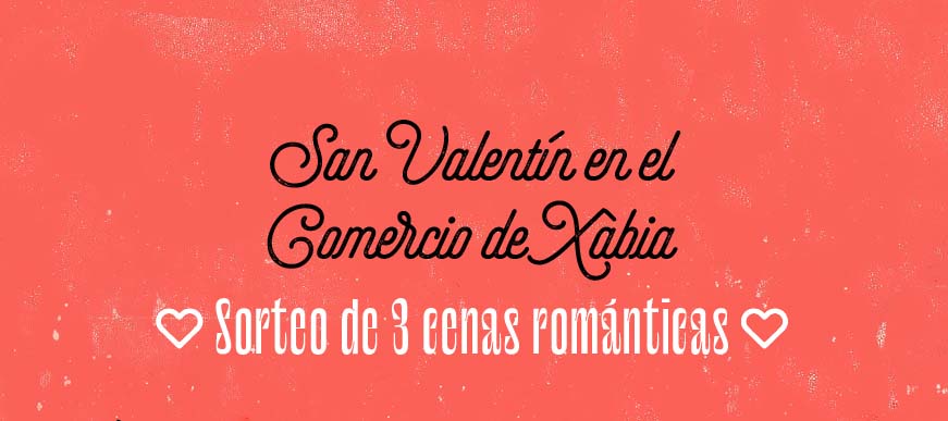 Campaña San Valentin 2025 del comercio de Xàbia-