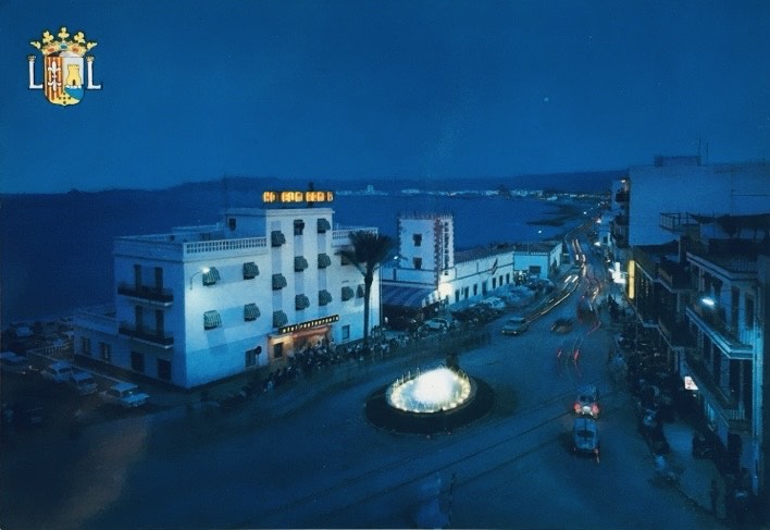 Plaza Almirante Bastarreche con su antigua fuente luminosa | Foto Archivo Particular