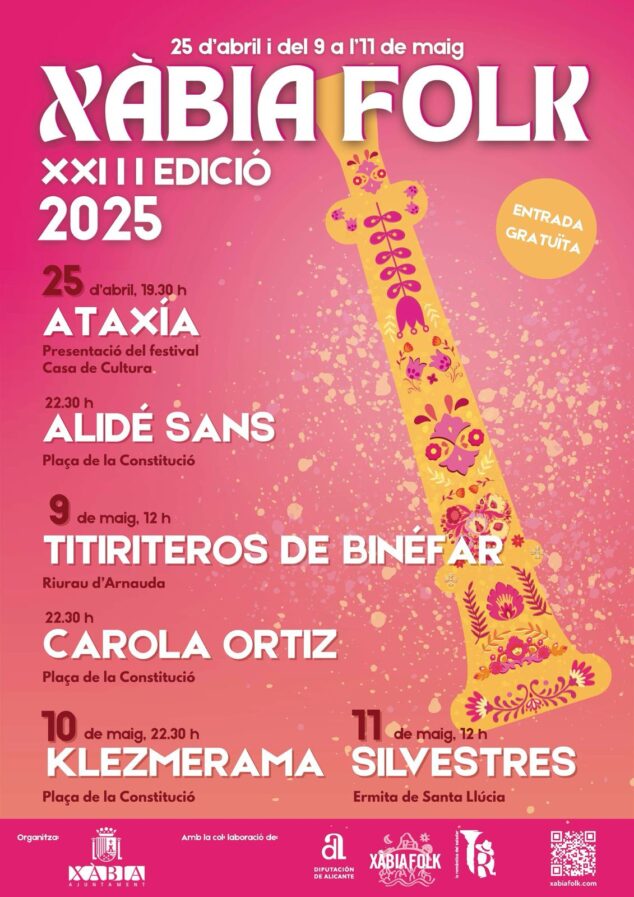 Imagen: Cartel de Xàbia Folk 2025