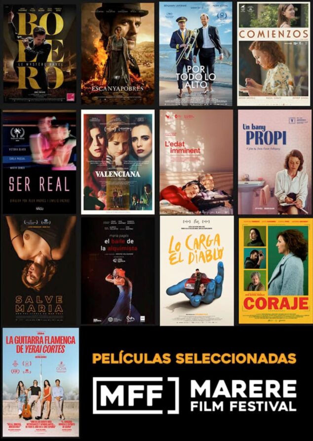 Imagen: Las portadas de las películas seleccionadas para el Marere Film Festival 2025